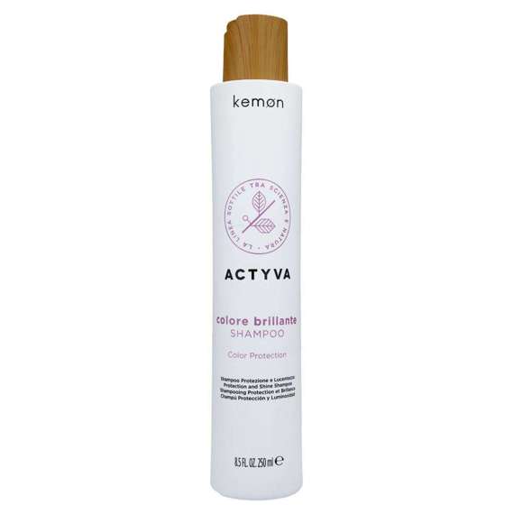 Actyva Colore Brillante Shampoo szampon do włosów farbowanych 250 ml Kemon