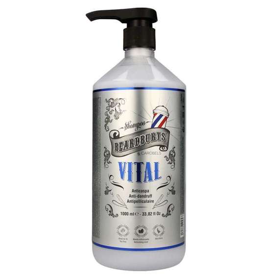 Beardburys Vital szampon przeciwłupieżowy do wrażliwej skóry głowy 1000 ml