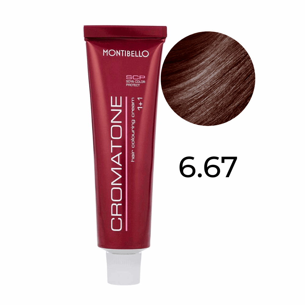 Farba Montibello Cromatone 6.67 czerwono-kasztanowy ciemny blond 60 ml