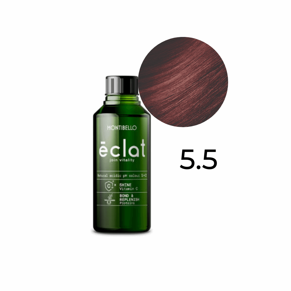 Farba Montibello Éclat 5.5 kwaśna rewitalizująca mahoniowy jasny brąz 60 ml