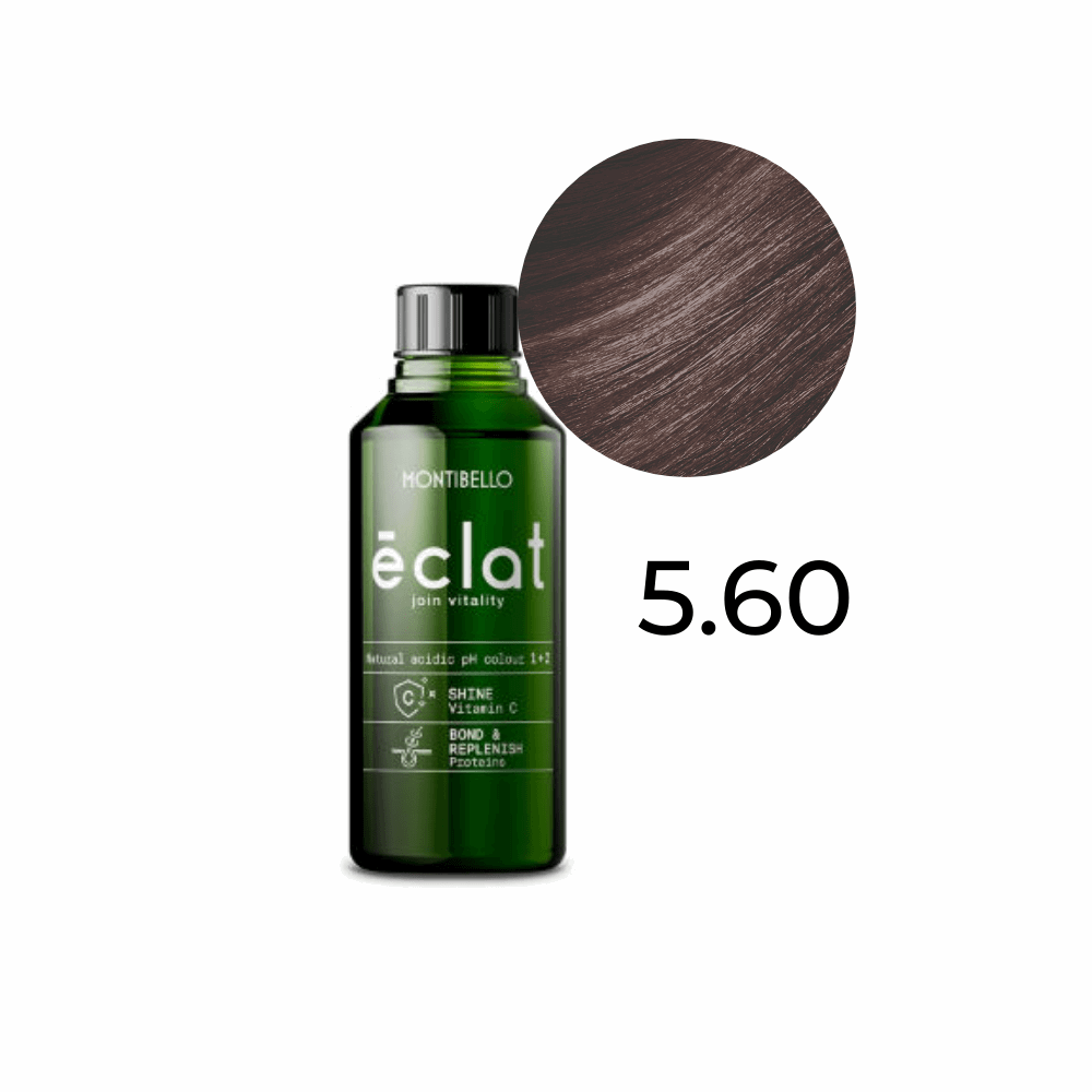 Farba Montibello Éclat 5.60 kwaśna rewitalizująca naturalny kasztanowy jasny brąz 60 ml